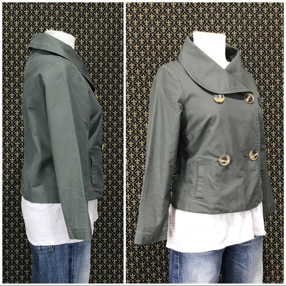 Anthro Cotton Collared Jacket by Sitwell - Picture 8 of 10